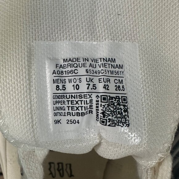 ❤️Converse Run Star Hike Ox Platform 10 Womens Shoes Beige Red Sneakers A08196C - Picture 12 of 12